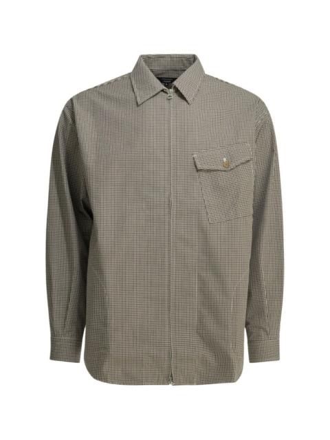 Comme des Garçons Homme gingham-pattern zip-up overshirt