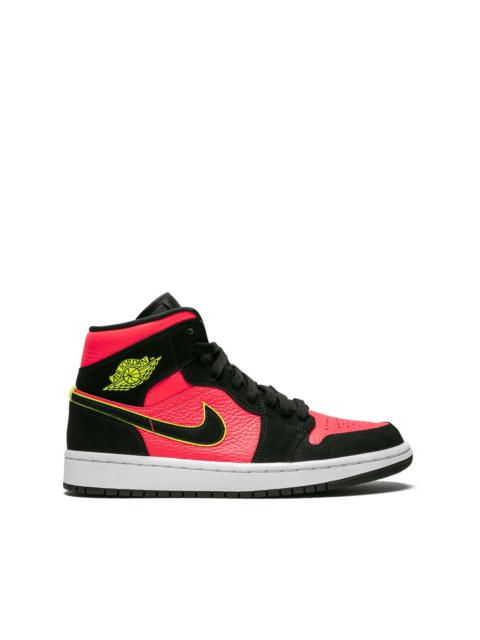 Air Jordan 1 Mid "Hot Punch/Volt" sneakers