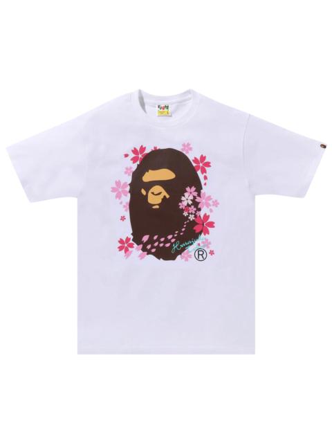 BAPE Sakura Ape Head Tee 'White'