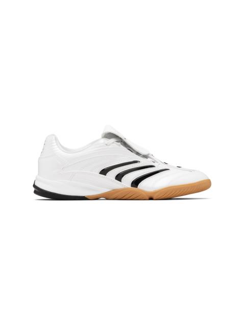 adidas Originals White Faux-Leather Predator Sala Sneakers