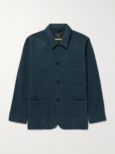 Portuguese Flannel Labura Stretch-Cotton Twill Overshirt