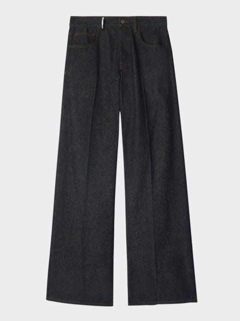 Burberry Mid-Rise Wide-Leg Jeans