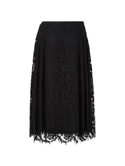 FENDI Fendi Lace Pleated Midi Skirt