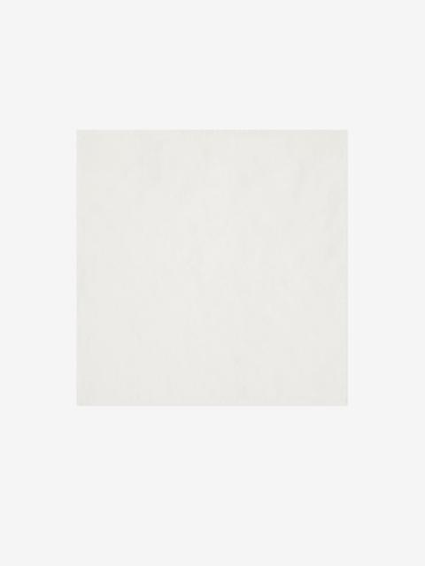 CORNELIANI White plain satin pocket square