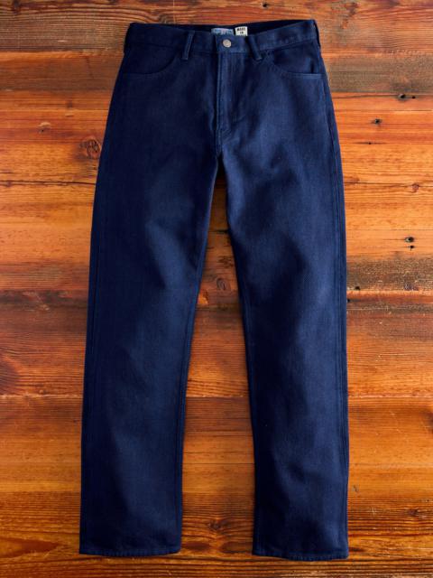 Double Cloth Sashiko Jeans in Hand Dyed Indigo