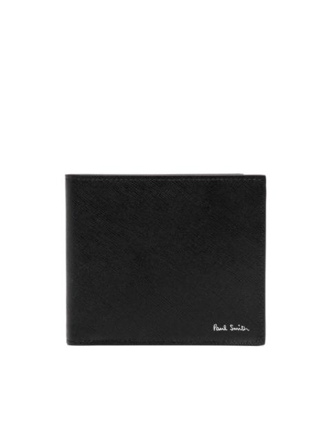 Mini Blur leather wallet