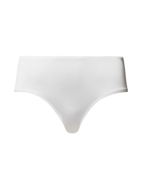 HANRO Satin Deluxe Satin Jersey High Cut Brief