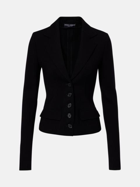 Dolce & Gabbana Wool-blend canvas jacket