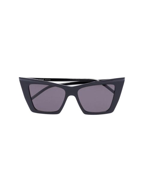 SAINT LAURENT sharp cat eye sunglasses