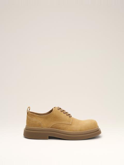 AMI Paris BEIGE COW LEATHER DERBIES SHOES