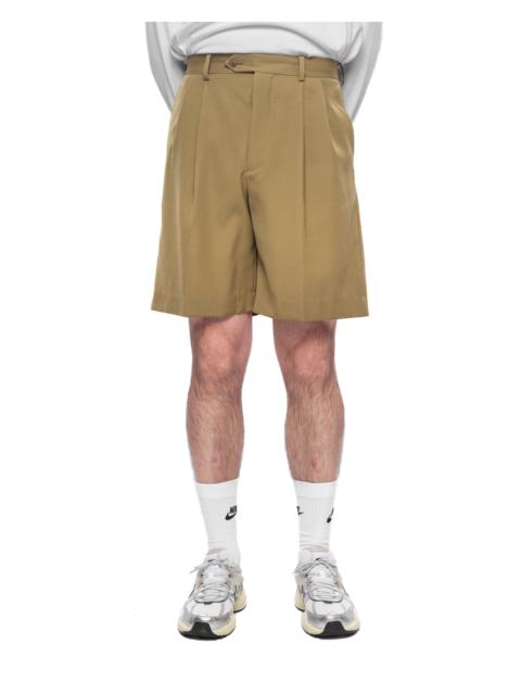 AURALEE Light Wool Max Gabardine Shorts Khaki