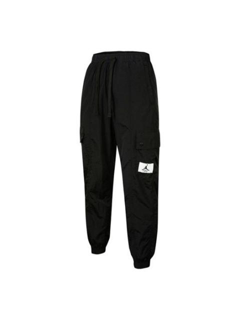 (WMNS) Air Jordan Essentials Pocket Woven Label Logo Drawstring Bundle Feet Sports Pants/Trousers/Jo