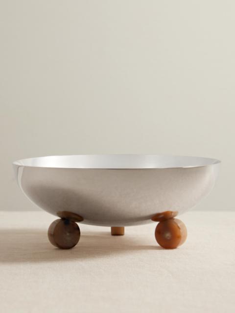Brunello Cucinelli Silver-plated And Horn Bowl