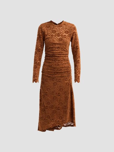 GENERATION LOVE Women's Karmen Velvet Lace Midi Dress - Amber
