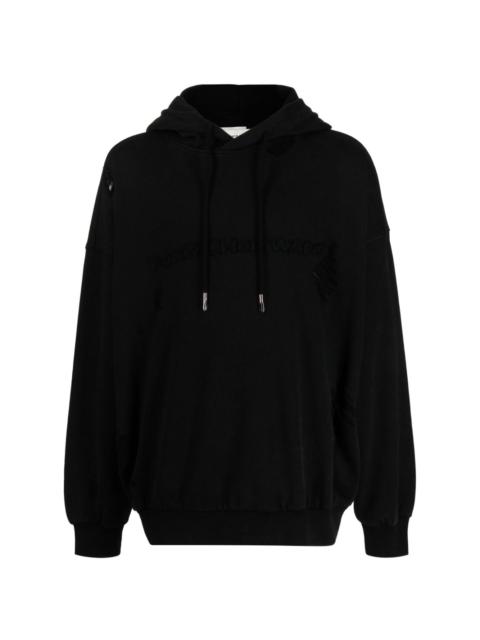 FENG CHEN WANG logo-appliquÃ© cotton hoodie