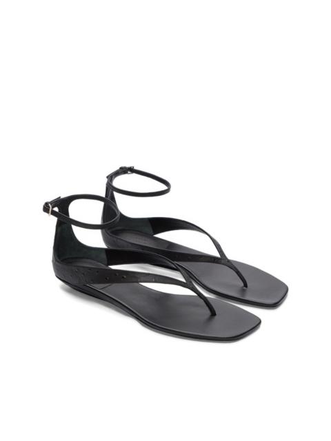 Loulou de Saison Niham textured ankle-strap sandals