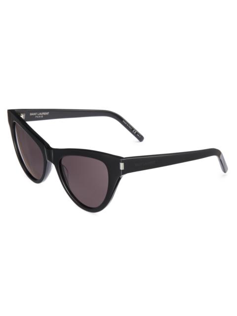 SAINT LAURENT Women's 54MM Cat-Eye Sunglasses - Black