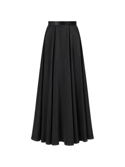 Temperley London Amerie pleated satin maxi skirt