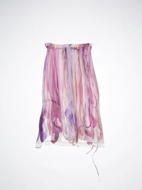 Acne Studios Printed skirt - Lilac/purple