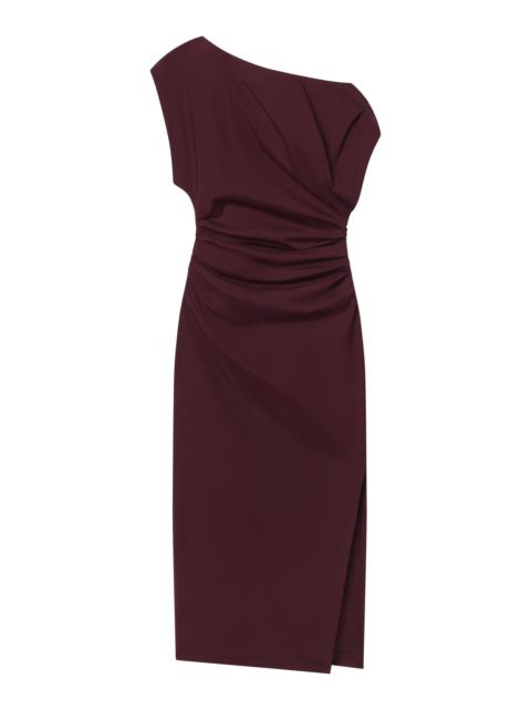 A.L.C. Nara Stretch Cotton Off Shoulder Midi Dress
