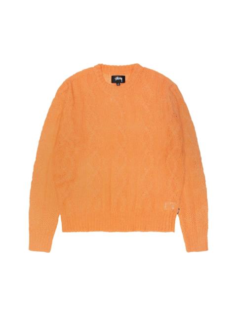 Stüssy Stussy Cable Loose Knit Sweater 'Melon'
