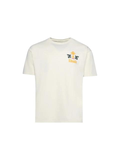 Rhude Rhude Tabaco T-Shirt Vintage White