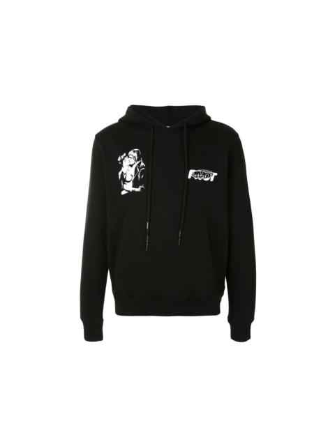 Off-White OFF-WHITE Slim Fit Kiss 21 Hoodie Black/White