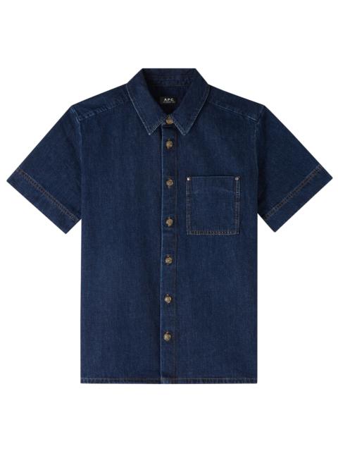 A.P.C｜SHORT-SLEEVED SHIRTS (Nicolo short-sleeve shirt ( Nicolo short-sleeve shirt | Organic terry fleece | A.P.C.