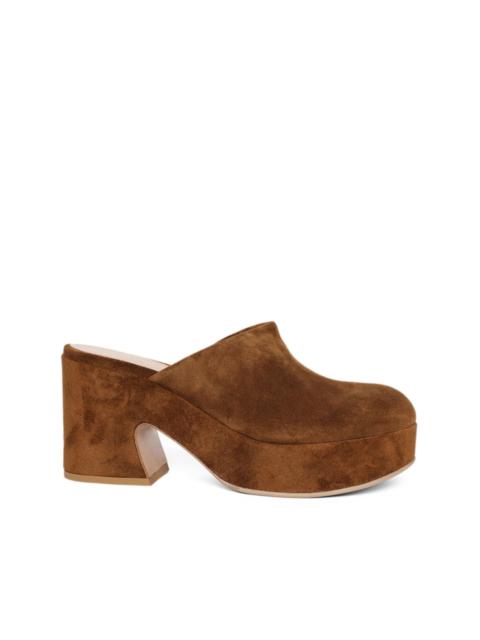 Lyss 55mm suede mules