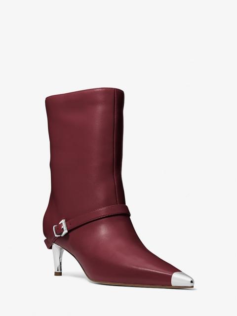 MICHAEL KORS Kasia Leather Buckle Boot
