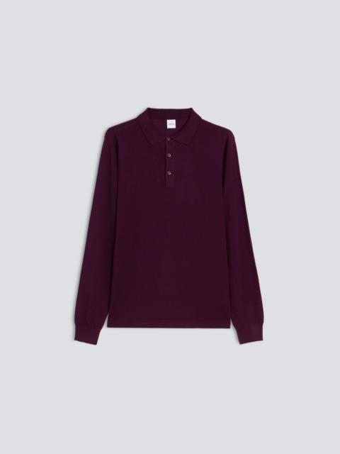 Aspesi MERINO WOOL LONG-SLEEVED POLO SHIRT