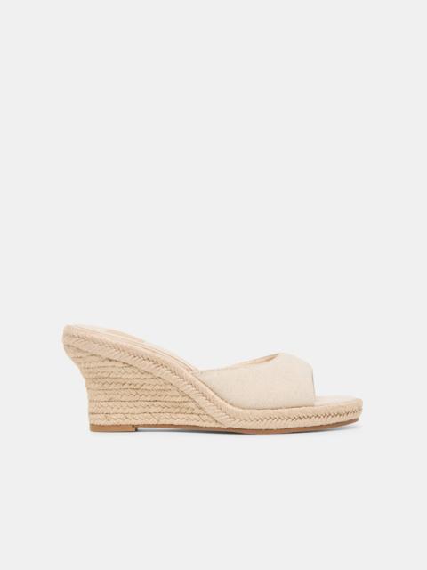 dolce vita VAYA WEDGES ECRU LINEN