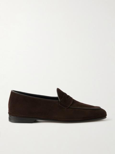RUBINACCI Suede Penny Loafers