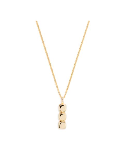 TOM WOOD mini cushion pendant necklace