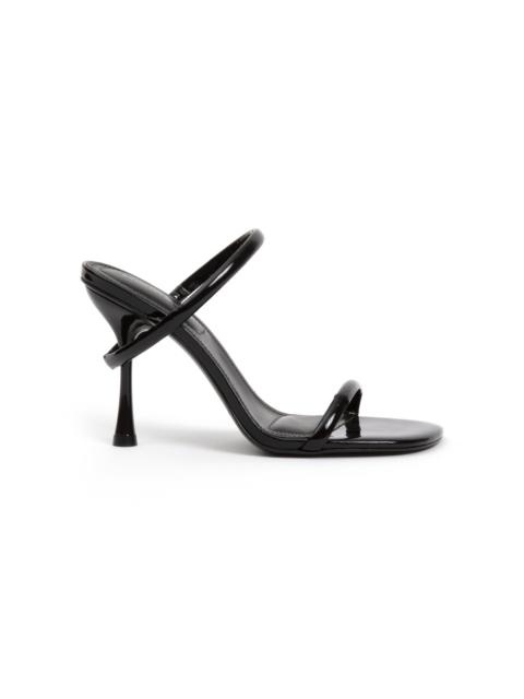 SIMKHAI Siren Patent Leather Sandals black