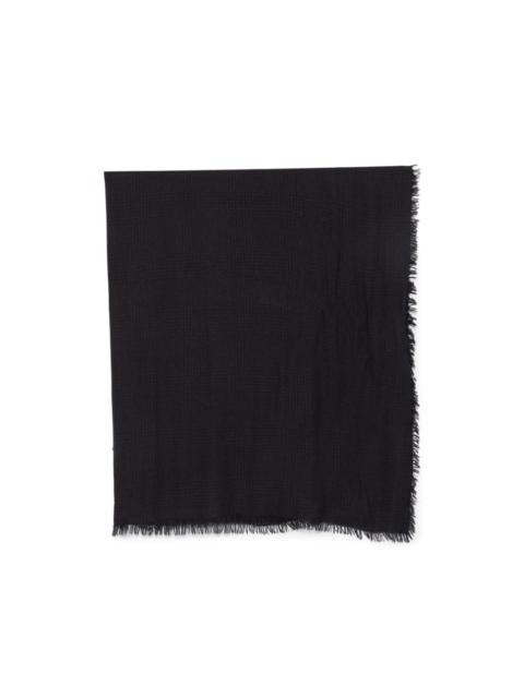 Faliero Sarti Derna check frayed scarf