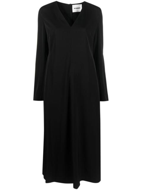 Jil Sander long-sleeve midi dress