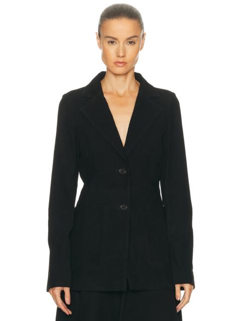RÓHE Suede Cinched Blazer