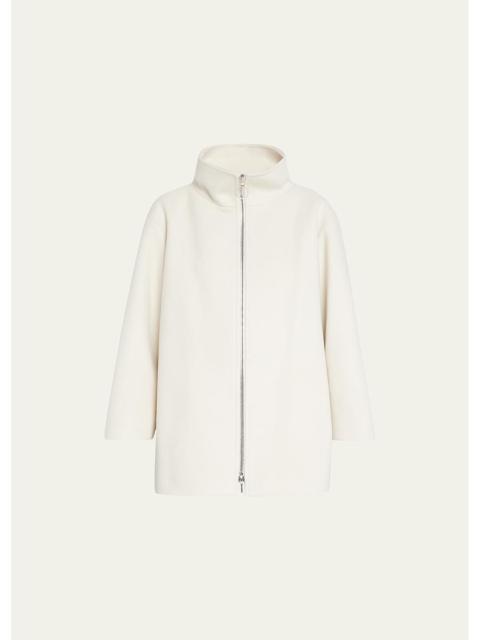 AKRIS Felted Wool Car Coat