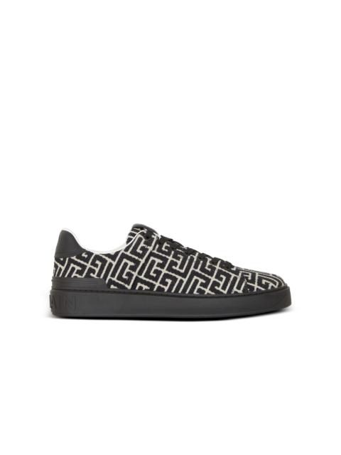 Balmain Monogram jacquard B-Court trainers