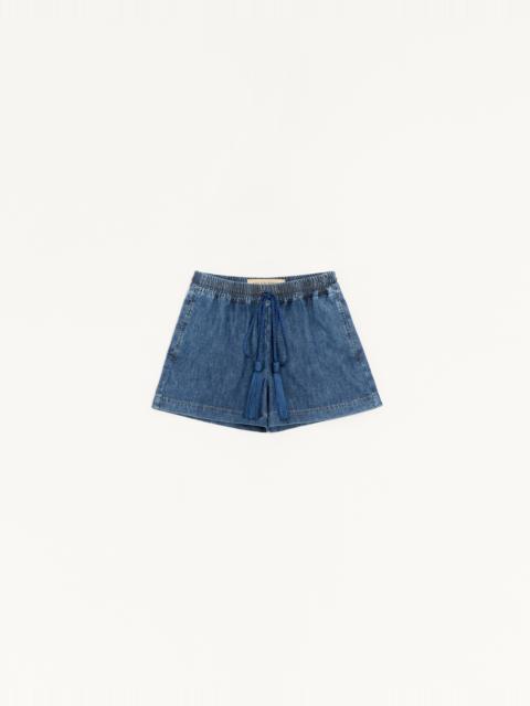 Valentino DENIM CHAMBRAY SHORTS