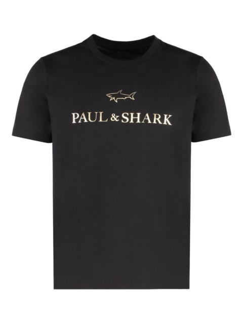 Paul & Shark logo-print cotton T-shirt