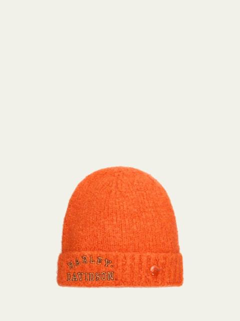 God’s True Cashmere x Harley-Davidson Men's Boucle Cashmere Beanie
