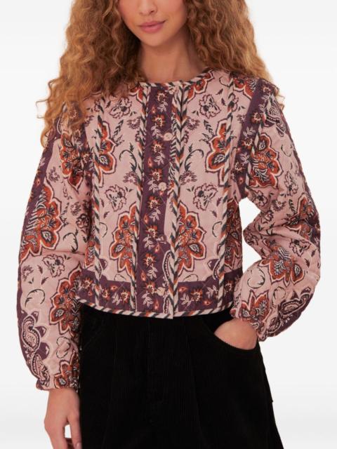 FARM RIO Glam Tapestry floral-quilted jacket