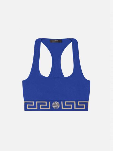 VERSACE Greca Border Sports Bra