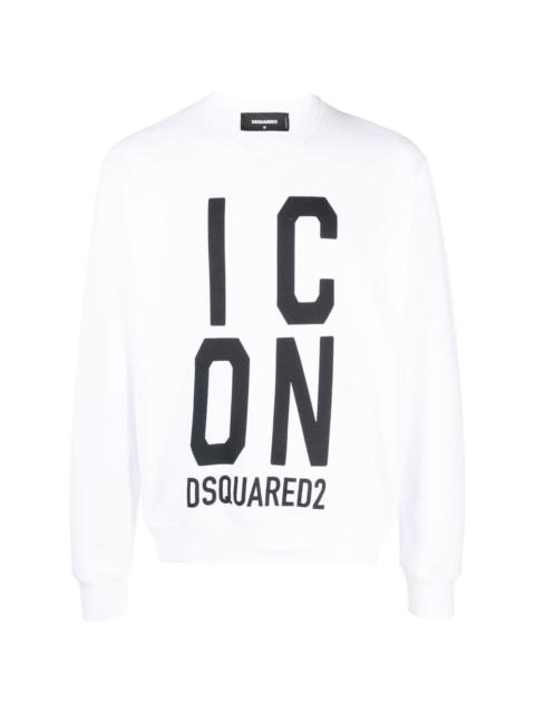 Icon logo-print sweatshirt