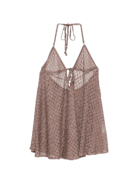 Missoni Halterneck Knitted Mini Dress