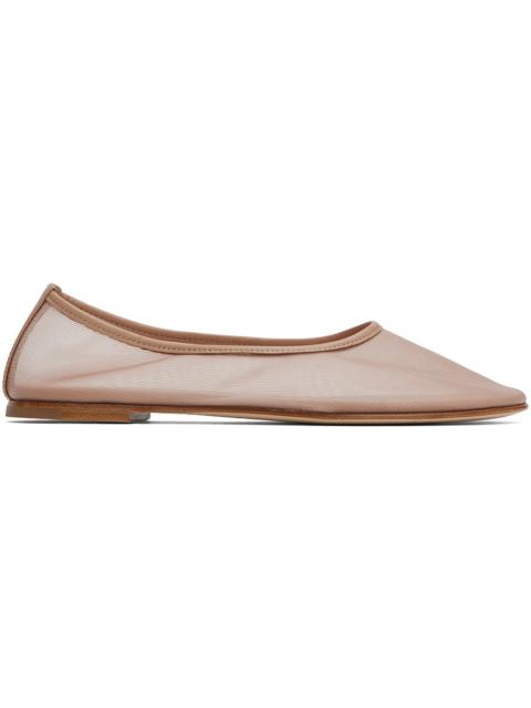 DEAR FRANCES Pink Balla Mesh Ballerina Flats
