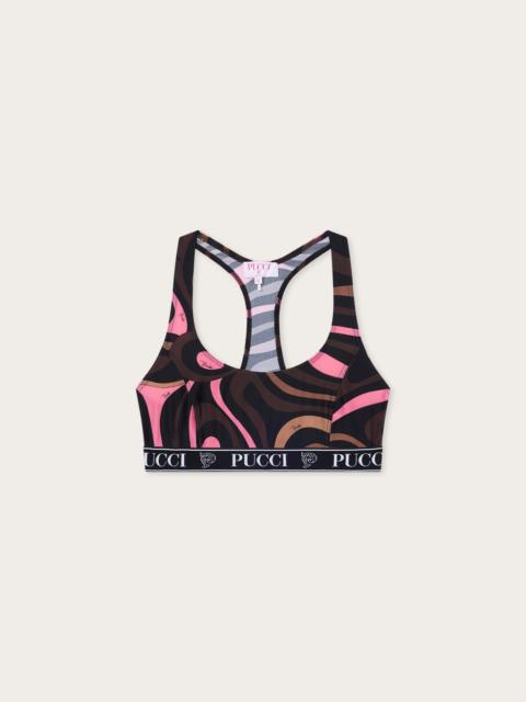 PUCCI MARMO PRINT SPORTS TOP