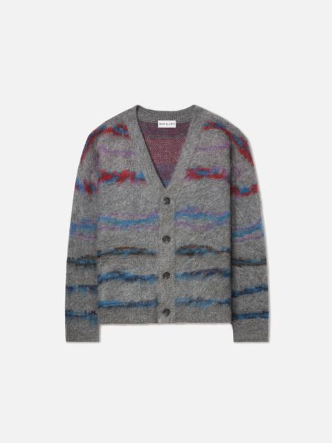 John Elliott MOHAIR JACQUARD CARDIGAN